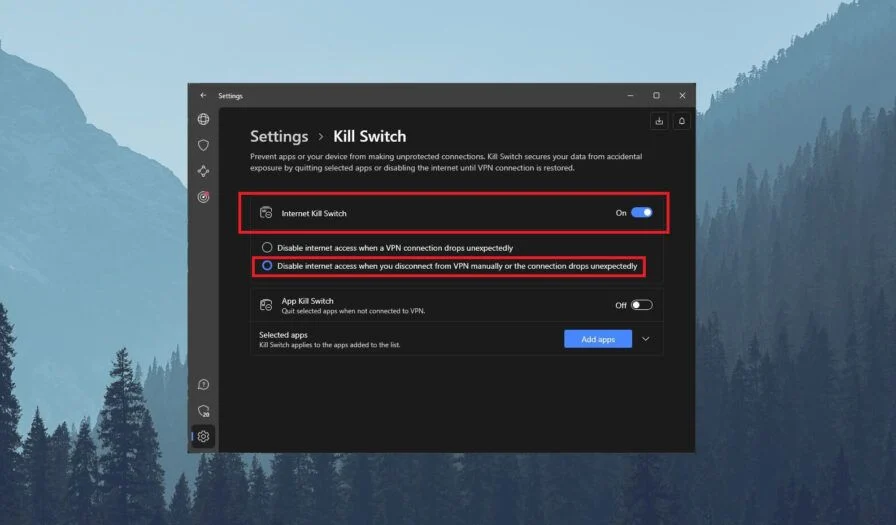 NordVPN отзывы: функция Kill Switch