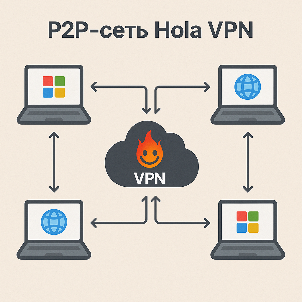 Hola VPN отзывы: P2P-сеть