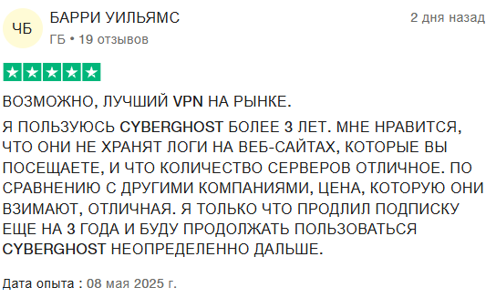 CyberGhost VPN отзывы
