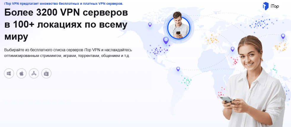 iTop VPN отзывы выбор серверов