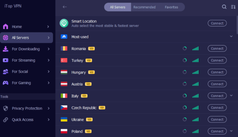 iTop VPN отзывы сервера