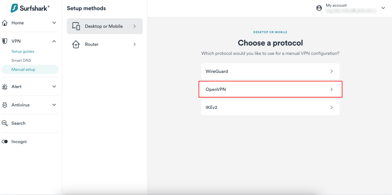 Surfshark отзывы: протоколы WireGuard, OpenVPN и IKEv2