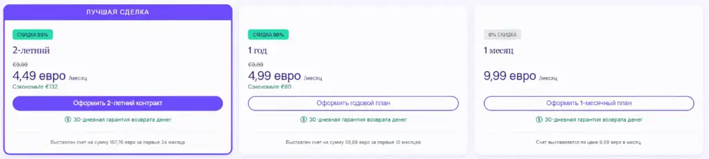 ProtonVPN отзывы: Тарифы